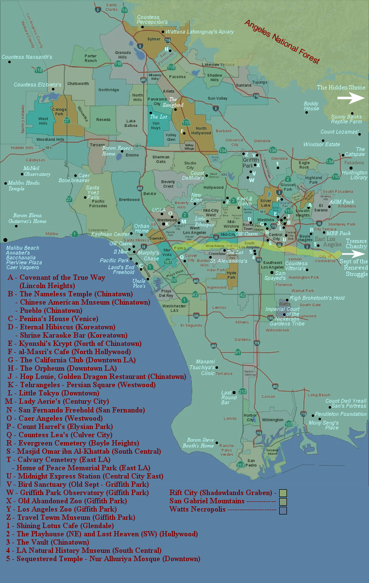 maps - city of angels rpg